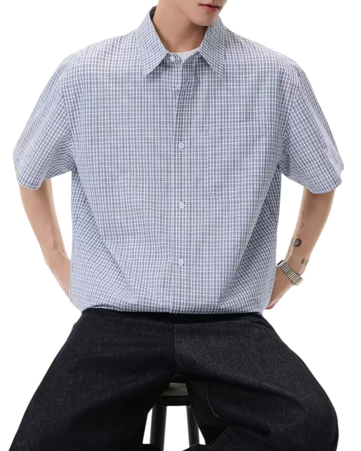 VINTAGE CHECKERED SHORT SLEEVE SHIRT MT560