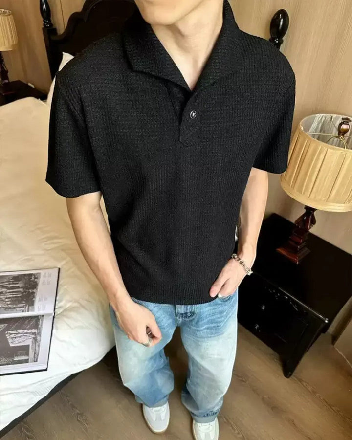 POLO NECK KNIT T-SHIRT MT566