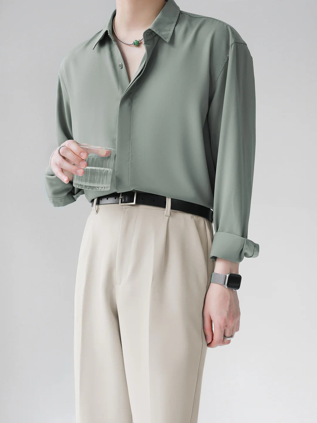 [HOHO] Simple Design Shirt st120