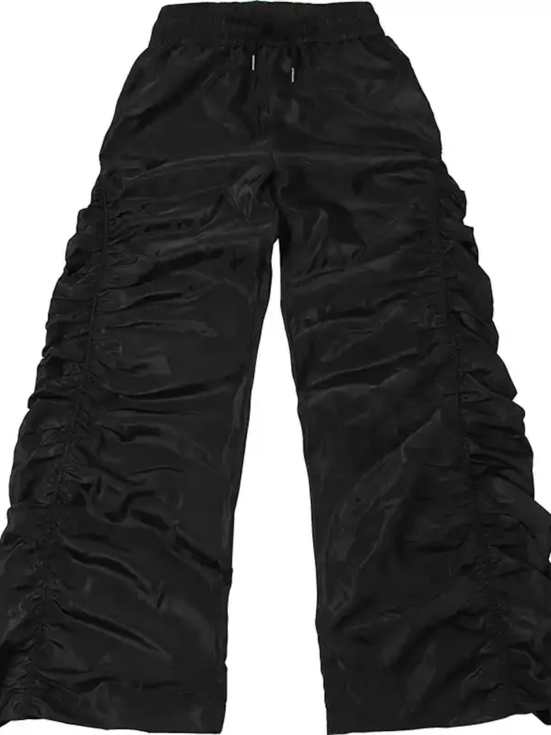 RUCHED HIGH-WAIST RELAXED PANTS ST5163