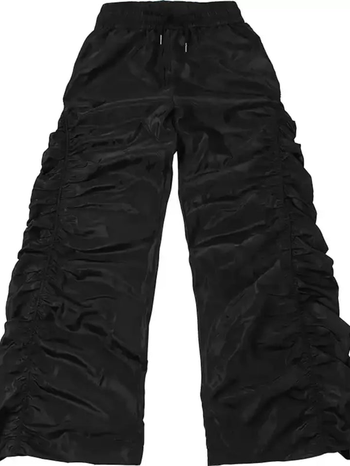RUCHED HIGH-WAIST RELAXED PANTS ST5163