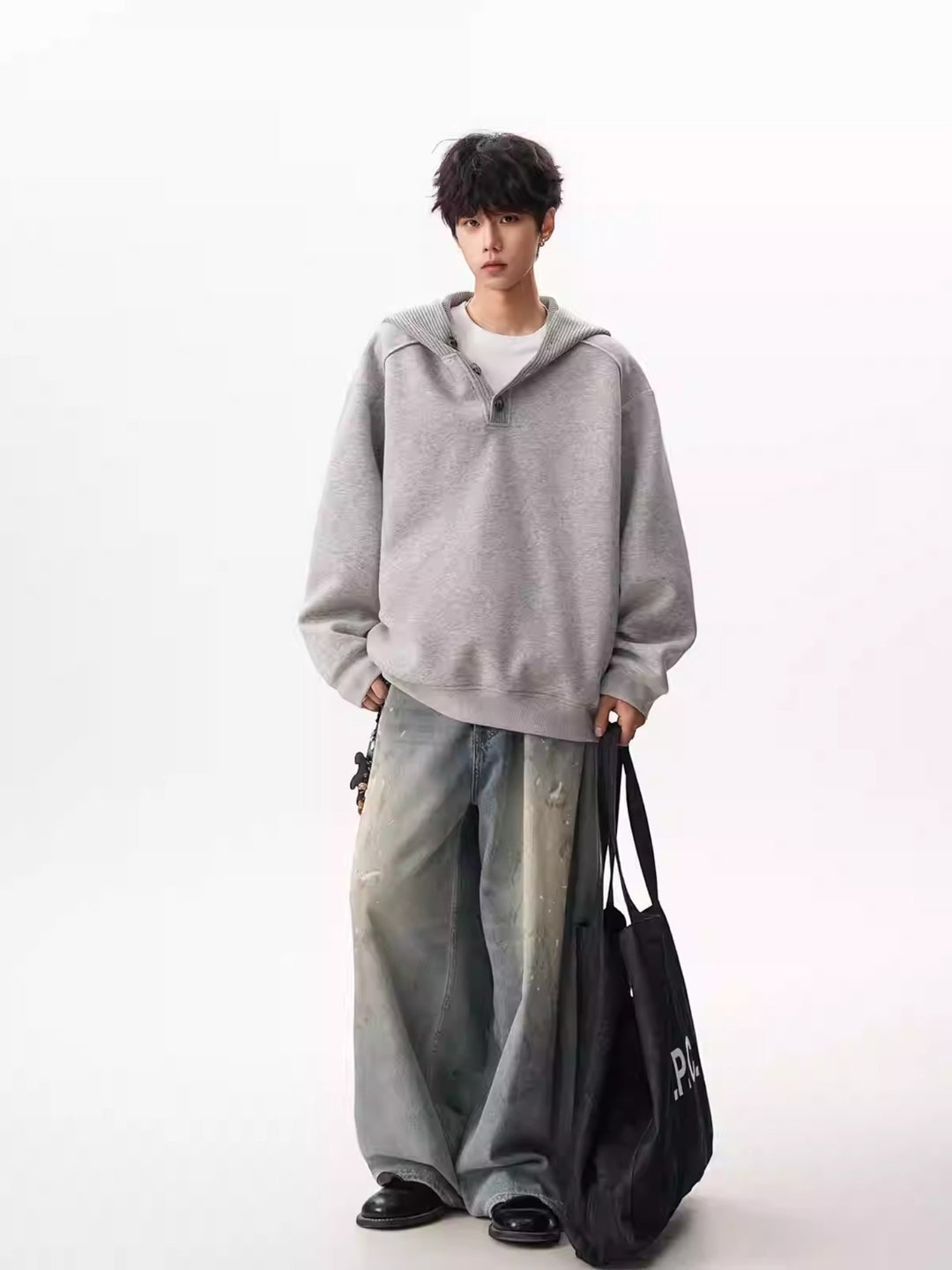 HEAVY KNIT HOODIE st5047