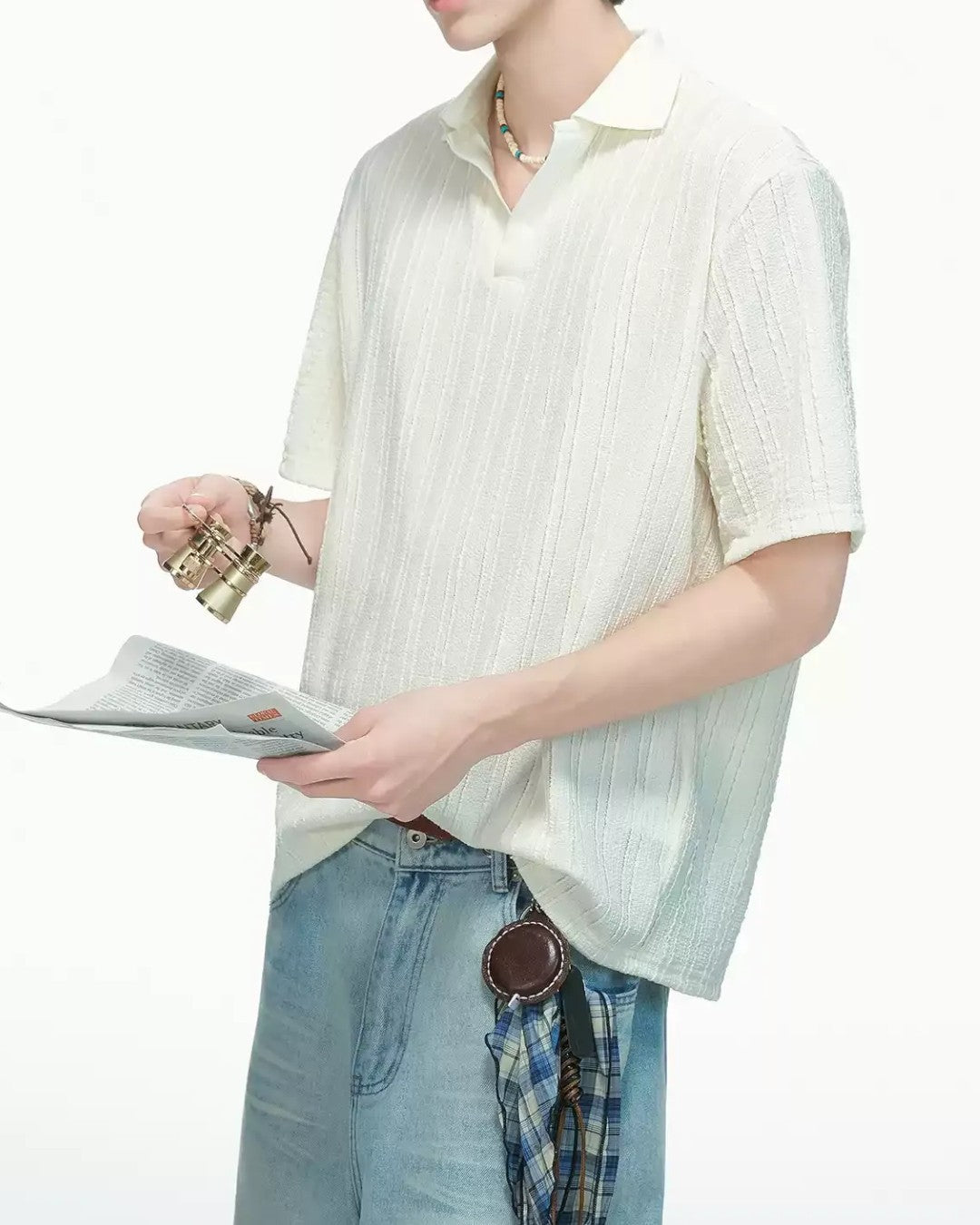 SEAGULL COLLAR KNIT POLO SHIRT MT567