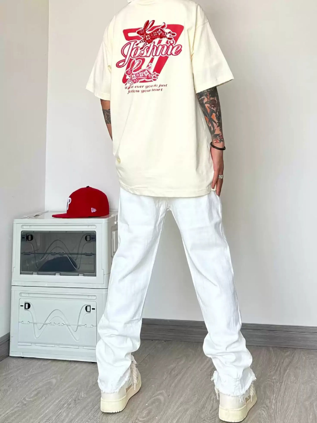 CLEANFIT DISTRESSED FLARED JEANS ST5167