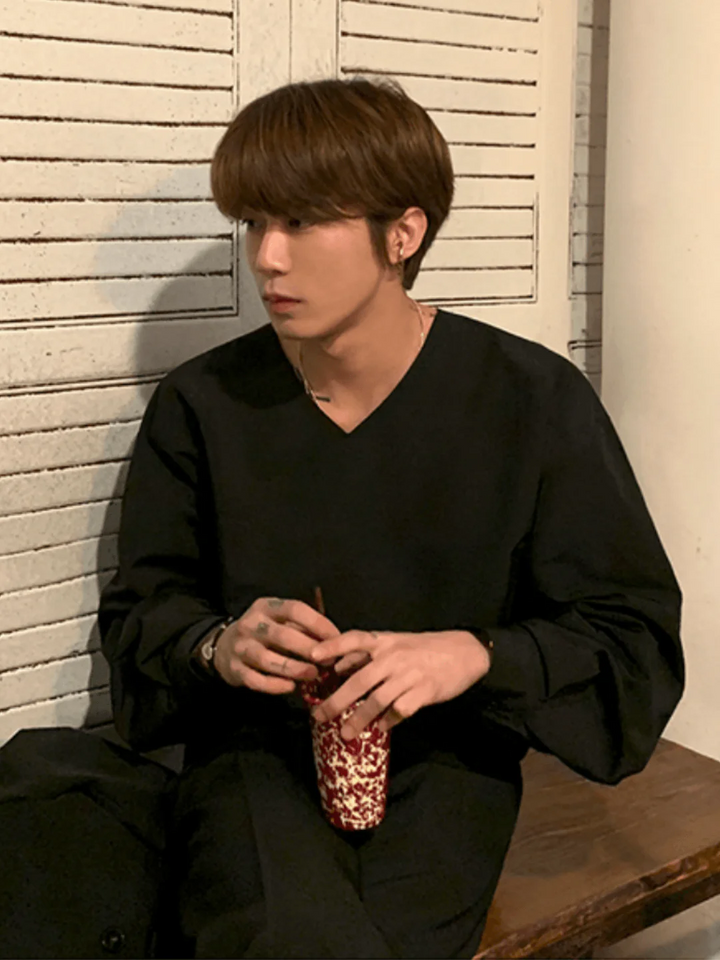 [MRCYC] V Neck Simple Shirt st39