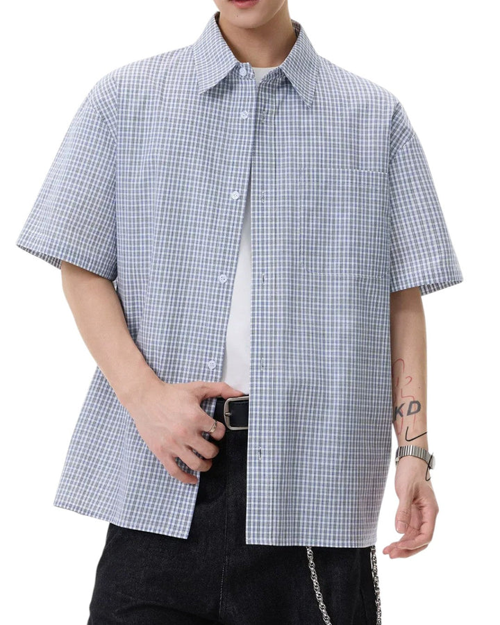 VINTAGE CHECKERED SHORT SLEEVE SHIRT MT560