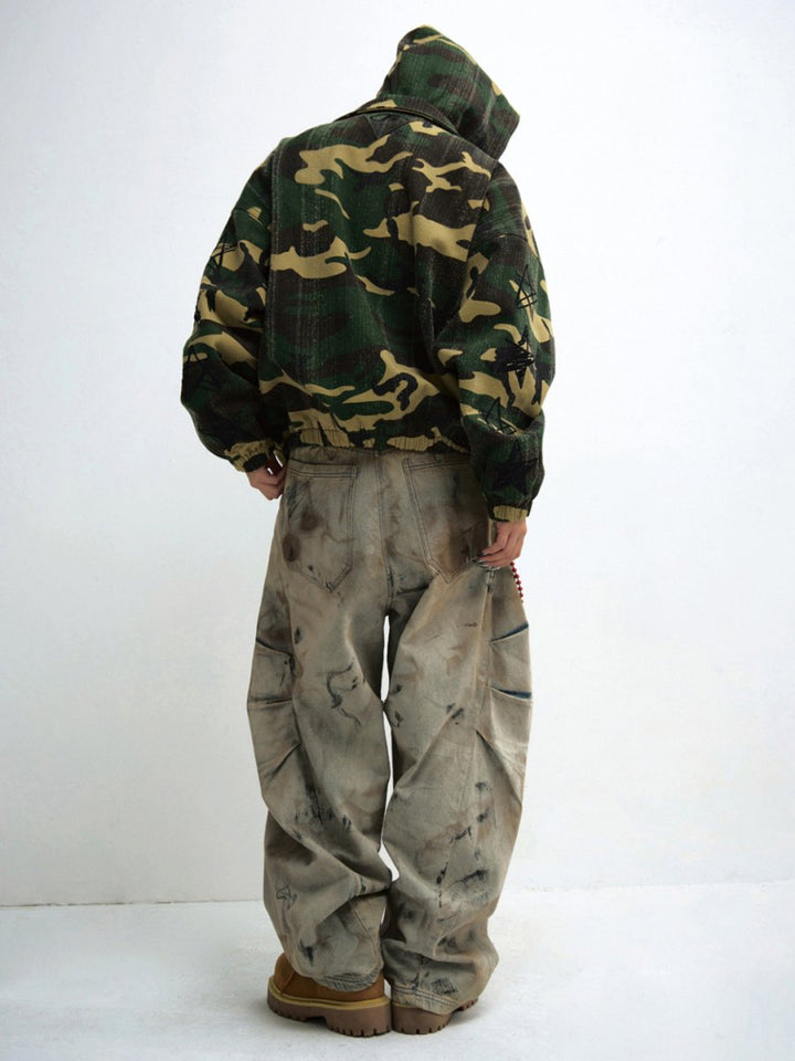 [PEOPLESTYLE] Washed Aged Loose Pants st2690